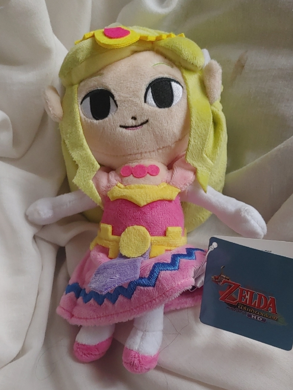 Princess Zelda Plush Toy - Pink & Yellow